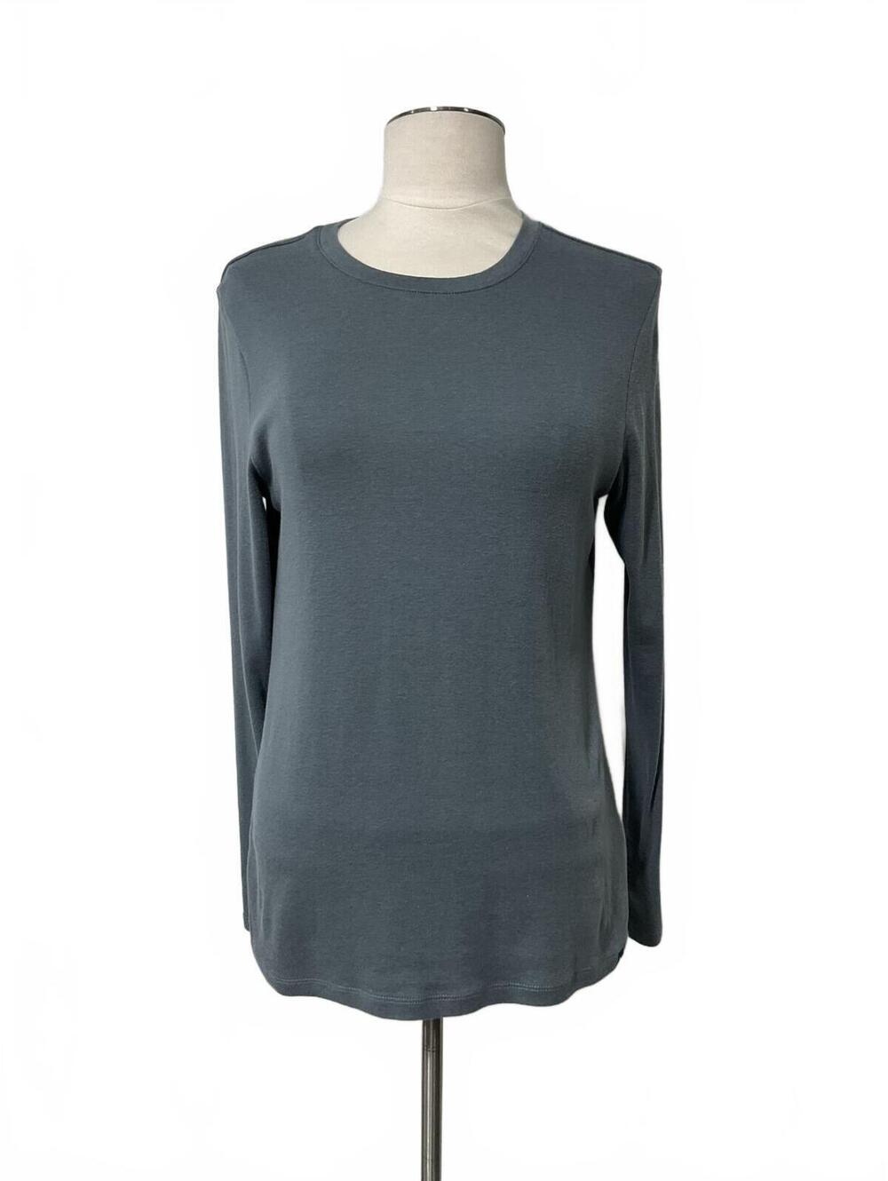 Eddie Bauer Women's Long Sleeve Modal Cotton Blend Shirt Medium B32